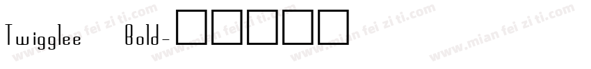Twigglee Bold字体转换